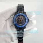 AAA Copy Rolex Submariner 40 Black Skeleton Andrea Pirlo Watch Blue Ceramic Bezel 